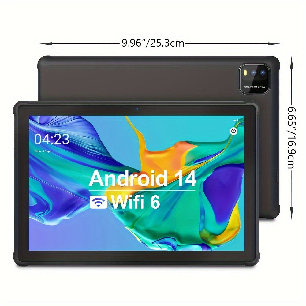 10.1 Inch Android 12 Tablet Pc, 64GB ROM 256GB Expand, Quad-Core Tablets