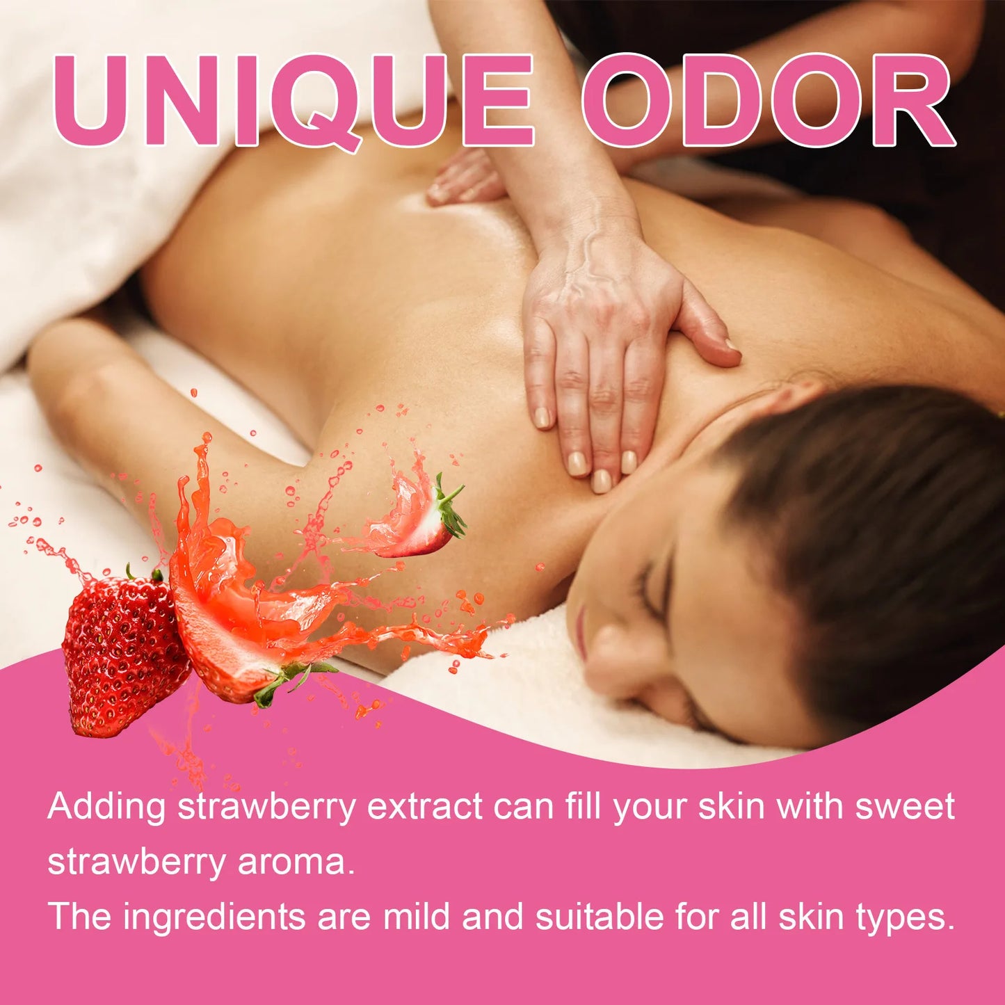 Body Juice Massage Oil Strawberry Serum Body Drops Oil Moisturize Body