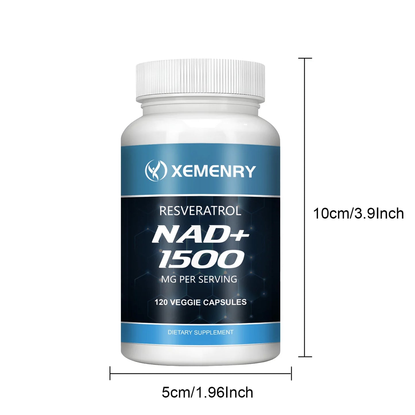 NAD+Supplements - with Resveratrol - Natural Energy Supplement, Support Cell Health