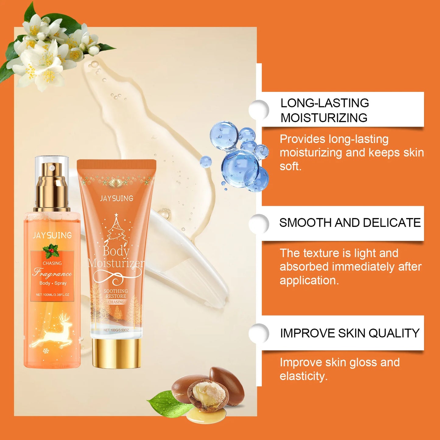 Scent Pheromone Body Care Set Fragrance Body Spray Lotion Moisturizing