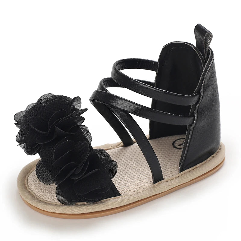 Summer Cool Baby Girl Sandals Fashion Newborn Sandal Idyllic Flower Soft Anti-slip