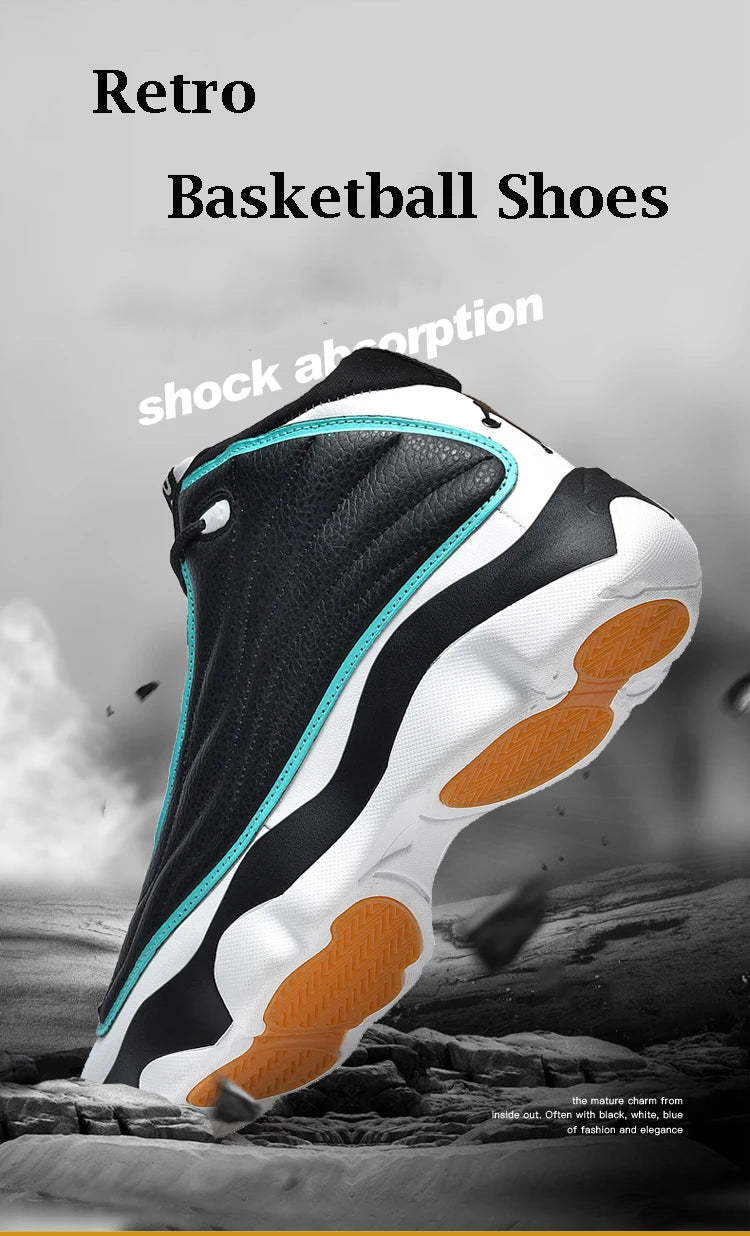 High Quality Basketball Shoes Men Sneakers Boys Basket Shoes Autumn High Top