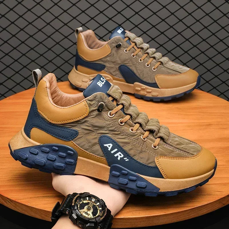 Stylish Men's Vulcanize Shoes for Leisure and Running Casual Sneakers