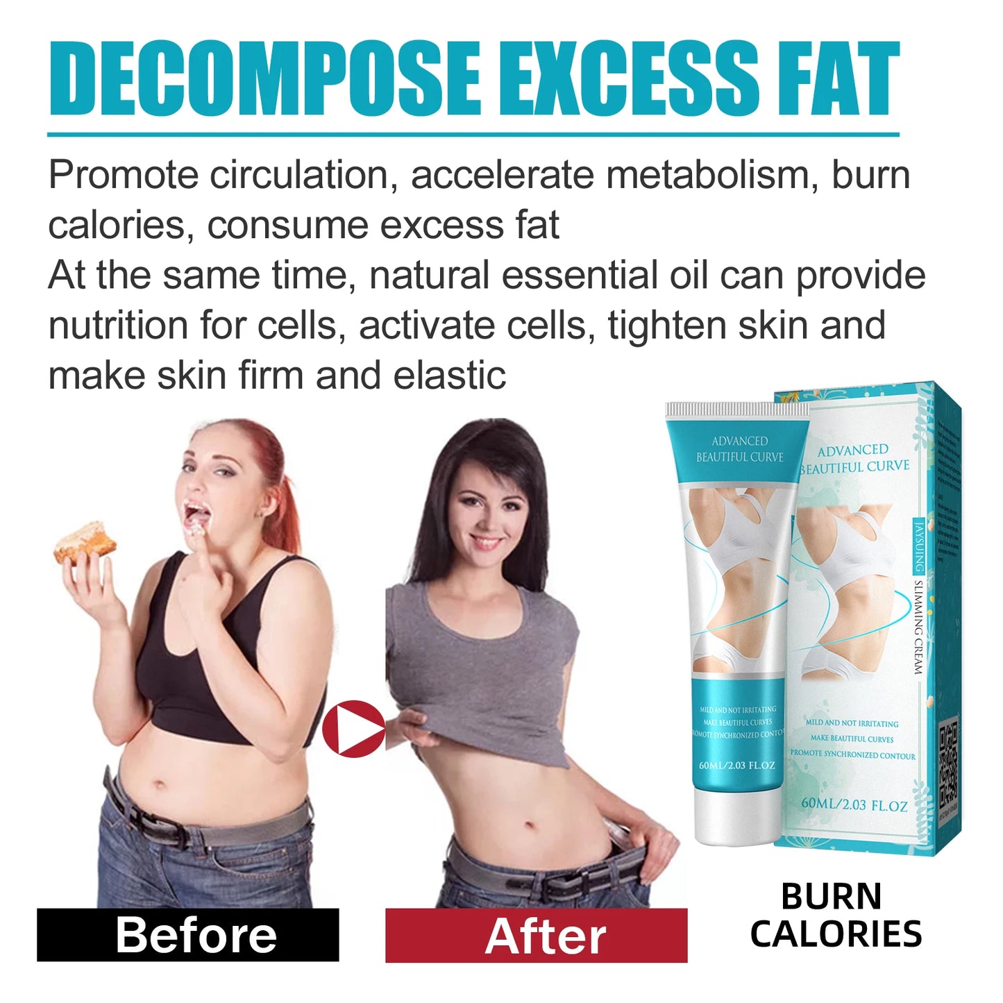 Advanced Beautiful Curve Slimming Body Care Mild Not Irritating Elastic