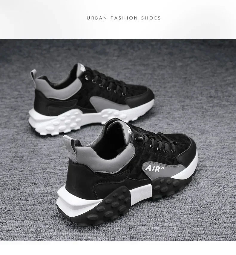 Stylish Men's Vulcanize Shoes for Leisure and Running Casual Sneakers