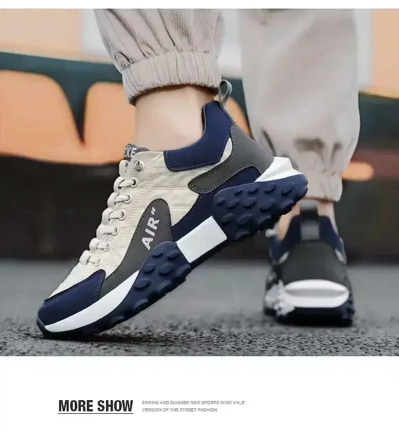 Stylish Men's Vulcanize Shoes for Leisure and Running Casual Sneakers