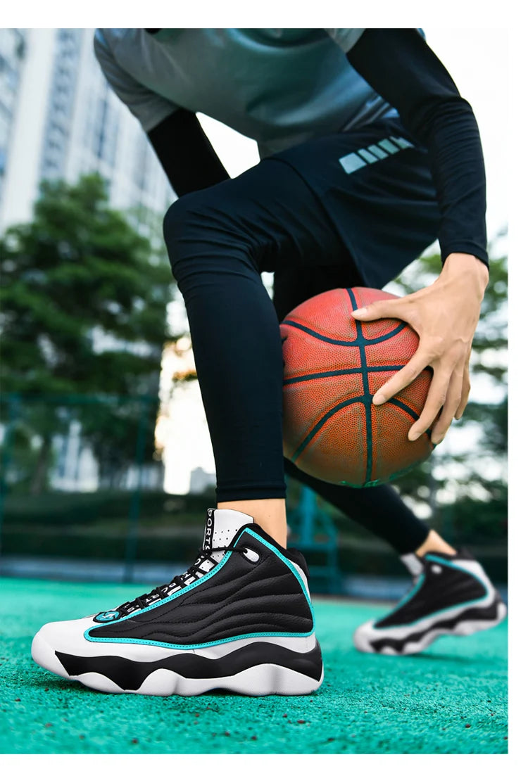 High Quality Basketball Shoes Men Sneakers Boys Basket Shoes Autumn High Top