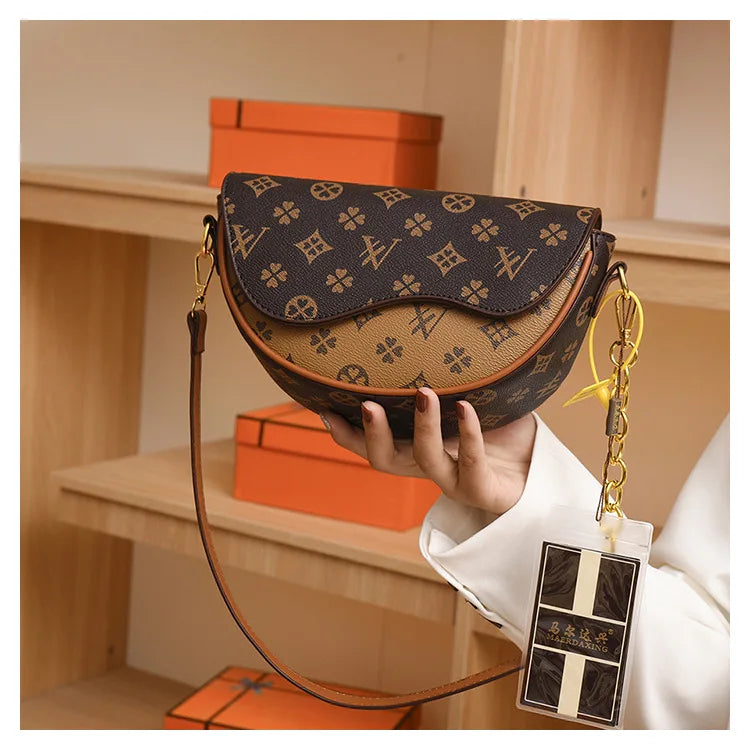 Fashion Women'S Saddle Bag Elegant Ladies Top Handbag Large Capacity