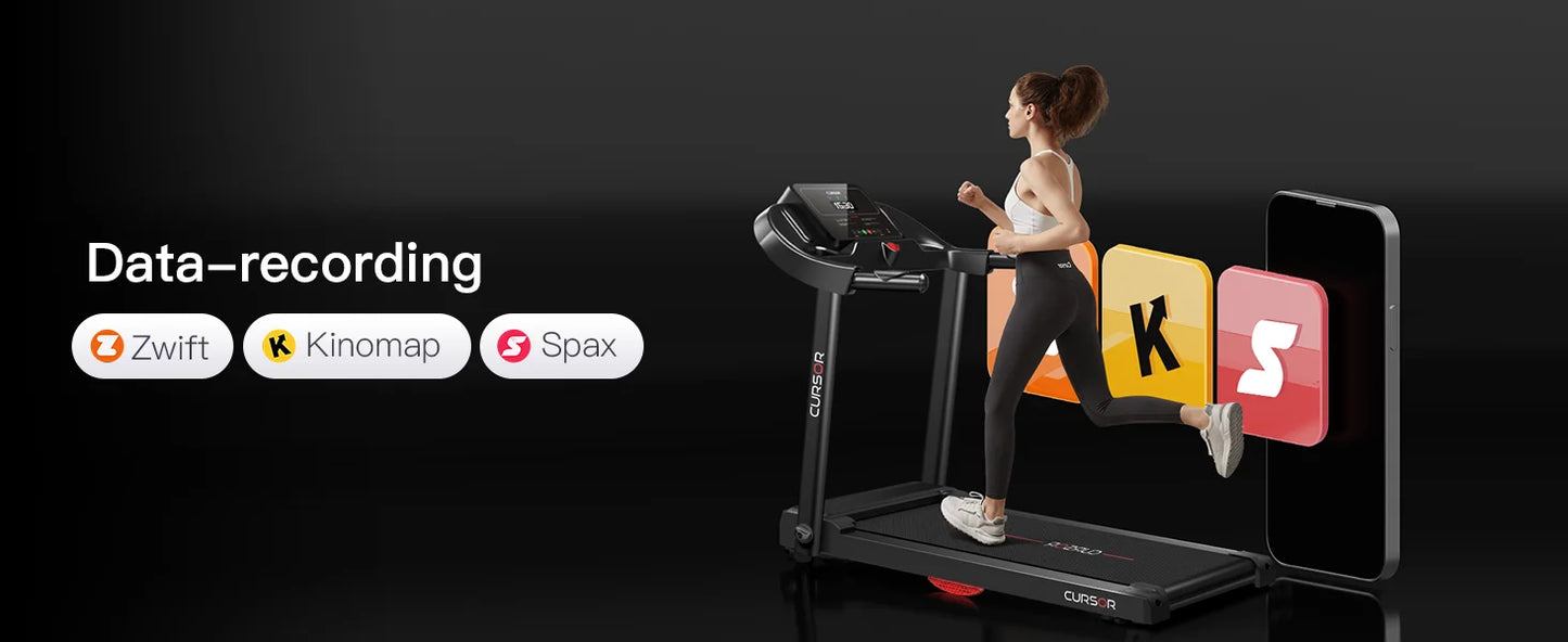 Home Folding Treadmill with Pulse Sensors, 2.5 HP Quiet Brushless, 7.5 MPH, 265 lbs Capacity