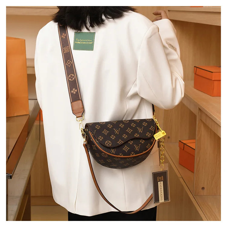 Fashion Women'S Saddle Bag Elegant Ladies Top Handbag Large Capacity