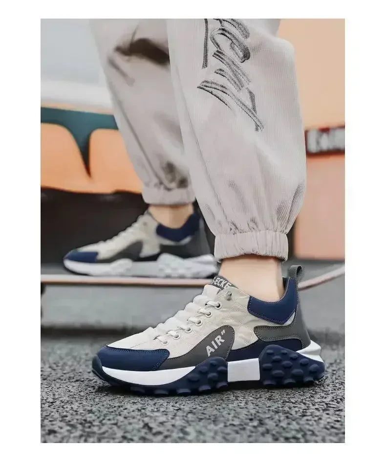 Stylish Men's Vulcanize Shoes for Leisure and Running Casual Sneakers