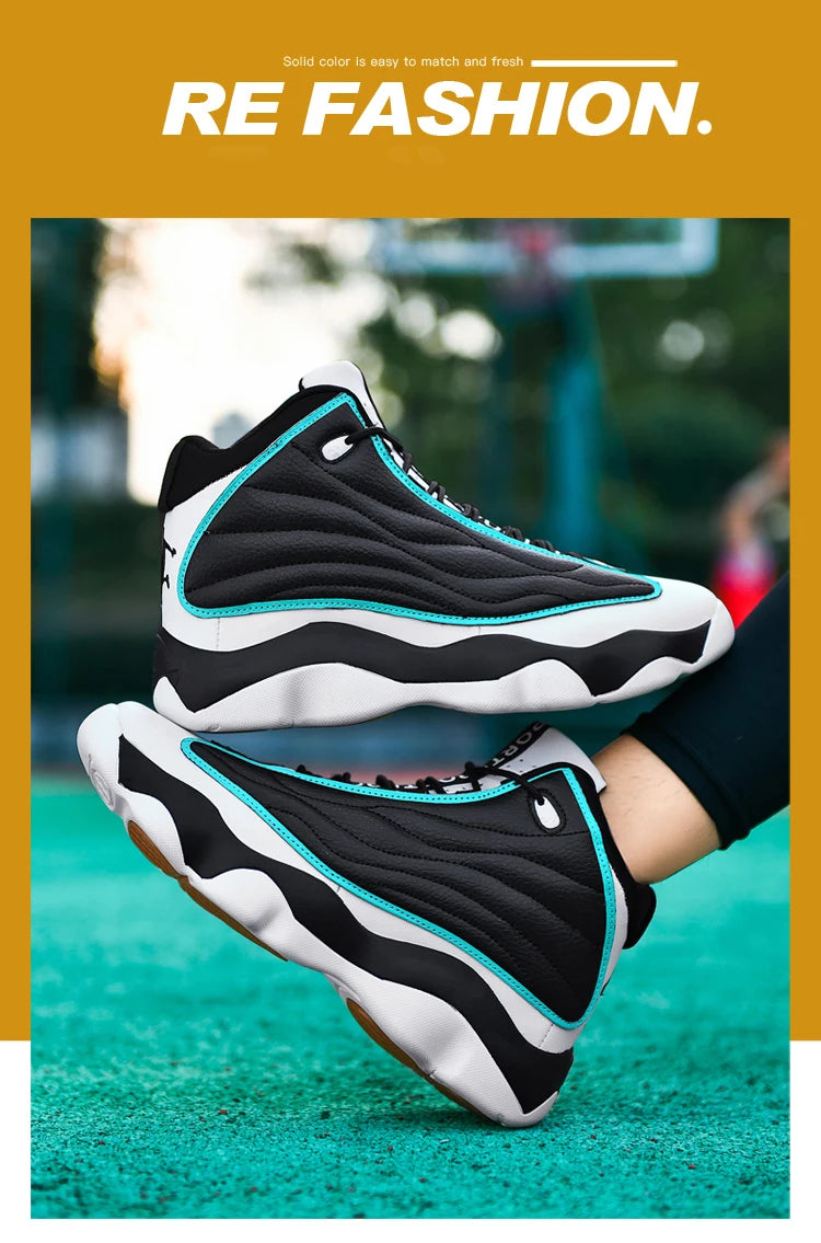 High Quality Basketball Shoes Men Sneakers Boys Basket Shoes Autumn High Top