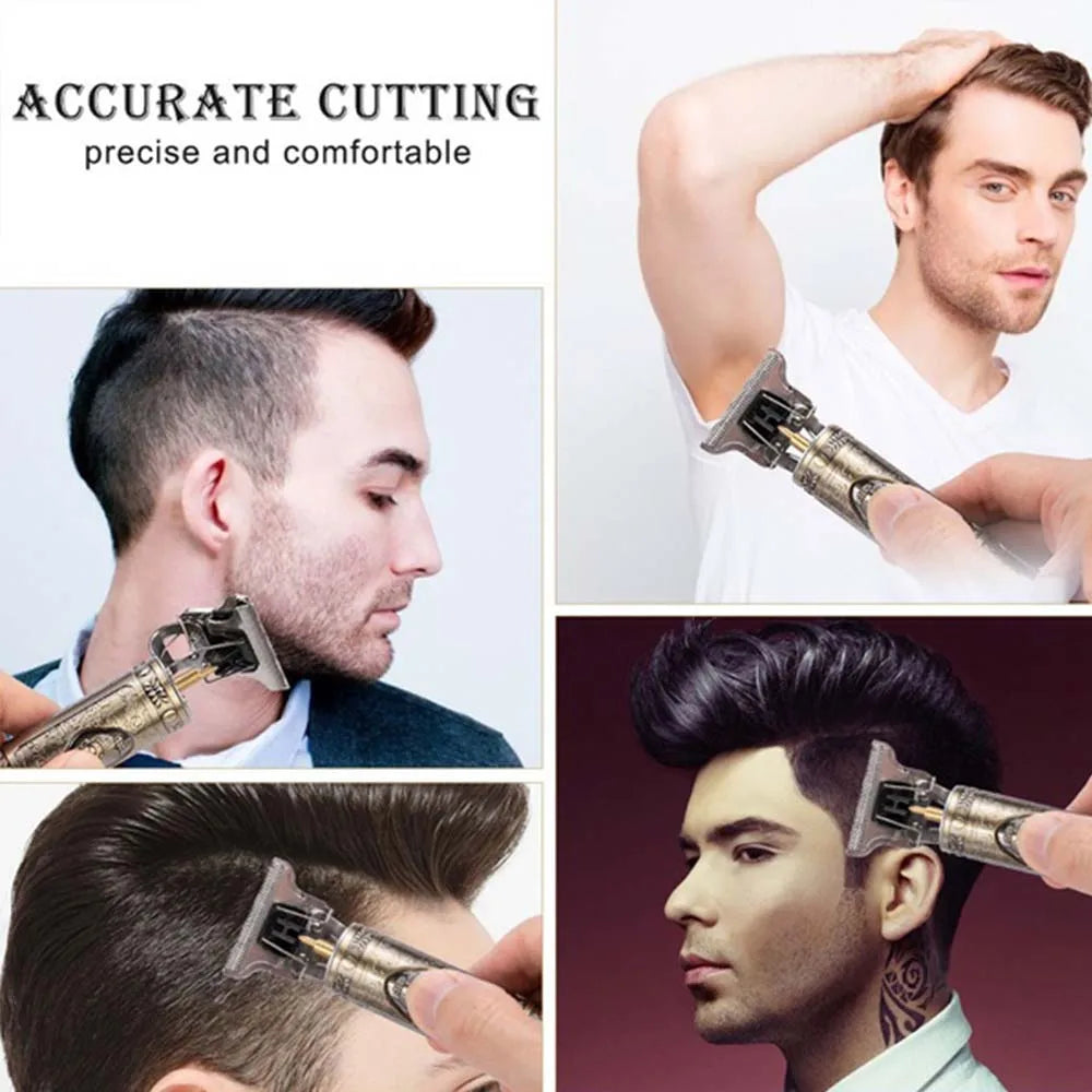 USB Rechargeable Electric Hair Clipper, Cordless Hair Trimmer Set For Hair Cutting