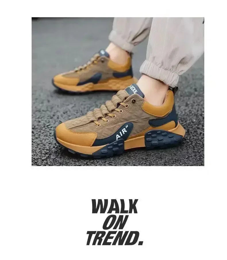 Stylish Men's Vulcanize Shoes for Leisure and Running Casual Sneakers
