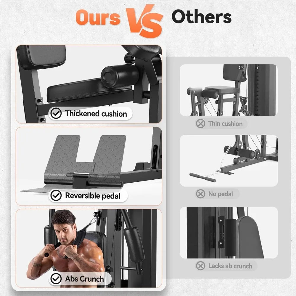 Home Gym, Multifunctional Home Gym Equipment, Workout Station with