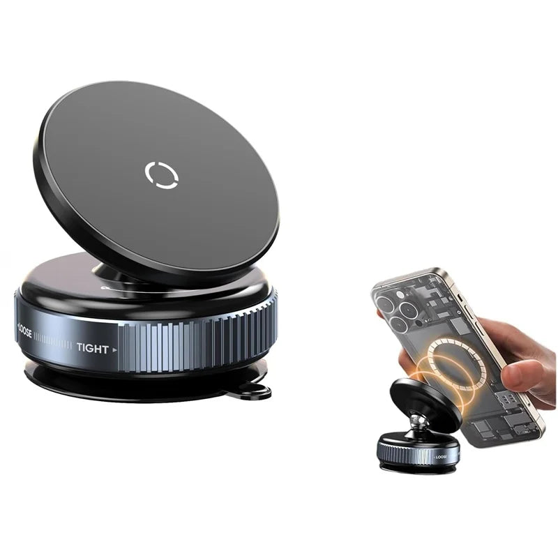 Vacuum Magnetic Car Phone Holder, Universal Suction Cup, Mirror Gym Bath Shower