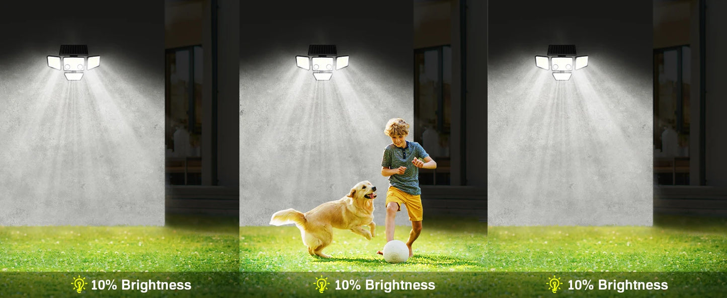 Solar Outdoor Lights - 3000LM 188 LED Motion Sensor Lights Solar