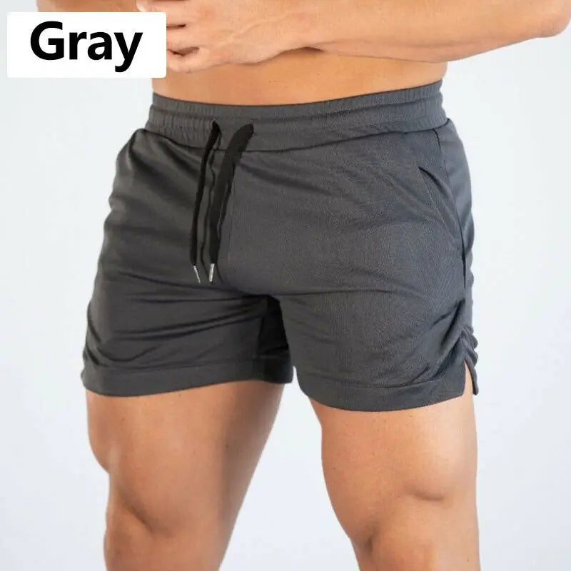 Men s Athletic Shorts Breathable Gym Running Shorts with Drawstring