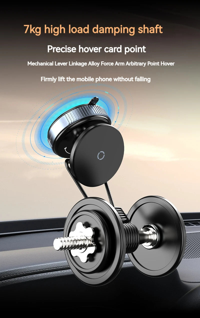 Vacuum Magnetic Car Phone Holder, Universal Suction Cup, Mirror Gym Bath Shower