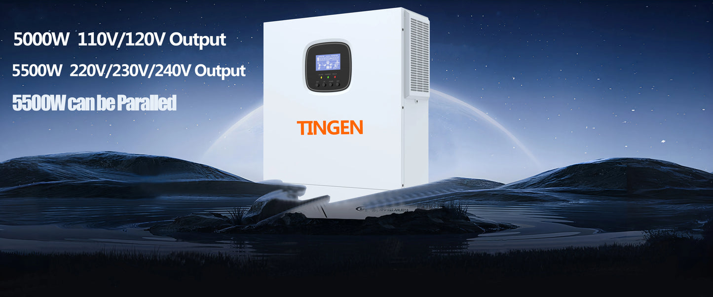 5000W Hybrid Inverter Battery Voltage 48V Built in 80A MPPT Solar Voltage 110V/120V
