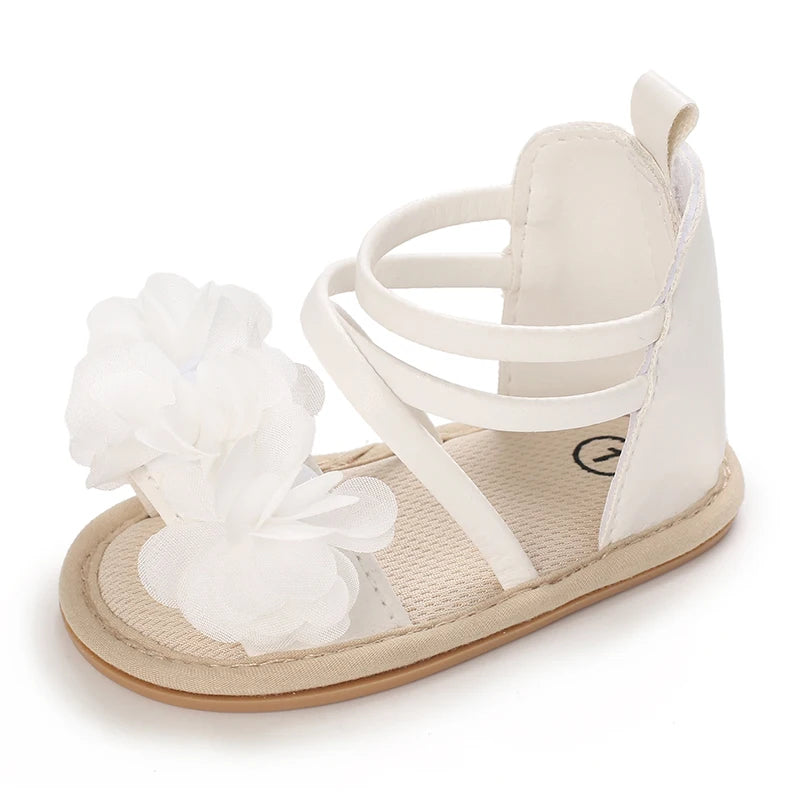 Summer Cool Baby Girl Sandals Fashion Newborn Sandal Idyllic Flower Soft Anti-slip