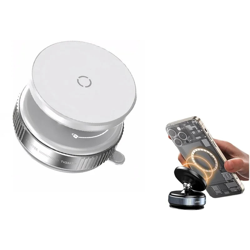 Vacuum Magnetic Car Phone Holder, Universal Suction Cup, Mirror Gym Bath Shower