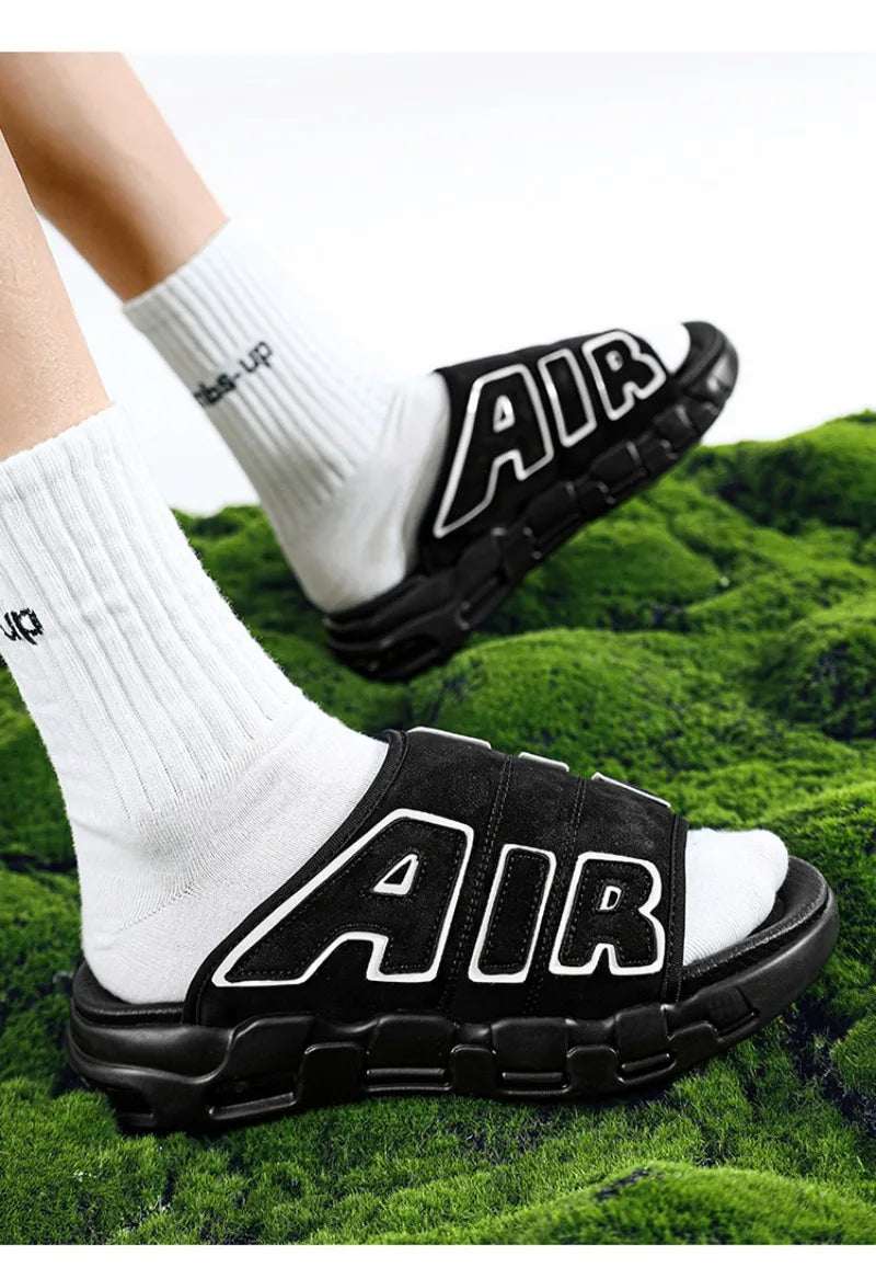 Men Slippers Man Air Cushion Designer Slippers Men's Flip Flops