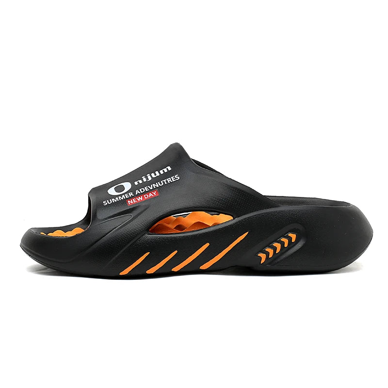 Men Massage Slippers Slides Indoor Outdoor Sandals Beach Casual