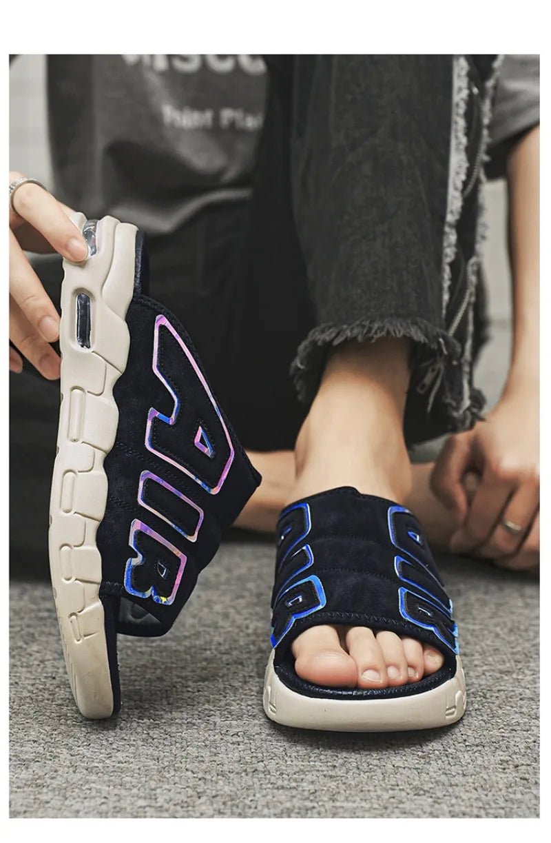 Men Slippers Man Air Cushion Designer Slippers Men's Flip Flops