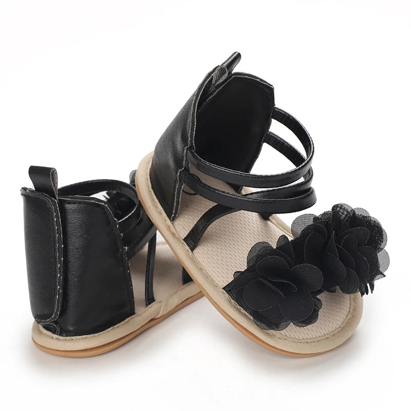 Summer Cool Baby Girl Sandals Fashion Newborn Sandal Idyllic Flower Soft Anti-slip