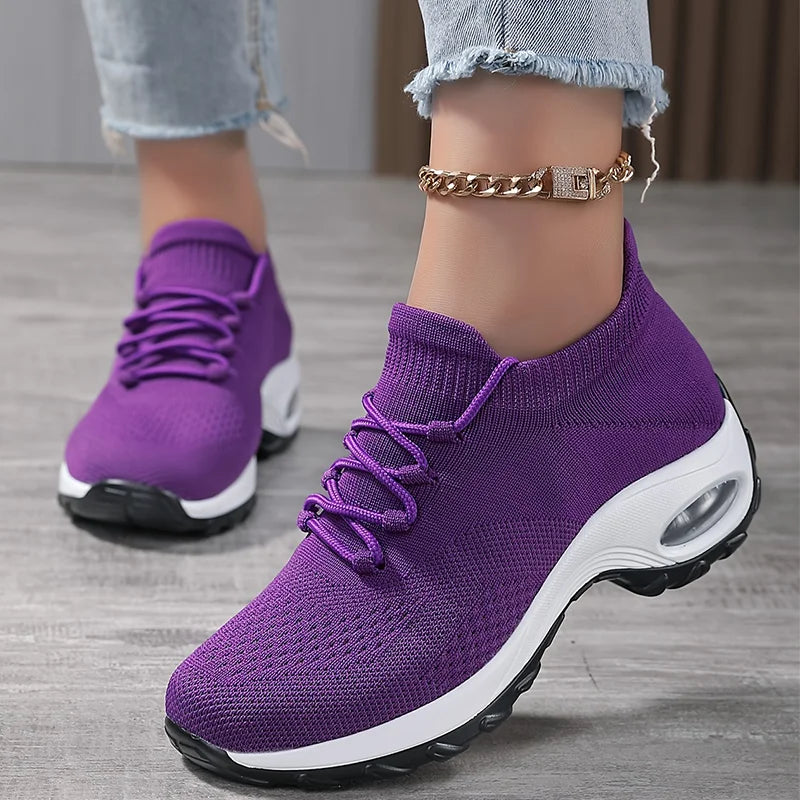 Women Sneakers Outdoor Running Air Cushion Sport Shoes Increase