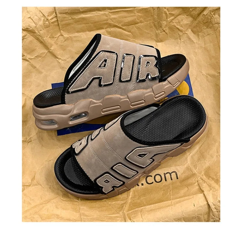 Men Slippers Man Air Cushion Designer Slippers Men's Flip Flops
