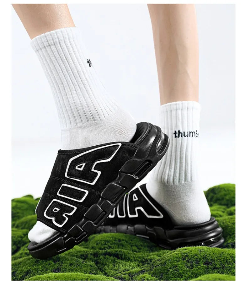 Men Slippers Man Air Cushion Designer Slippers Men's Flip Flops
