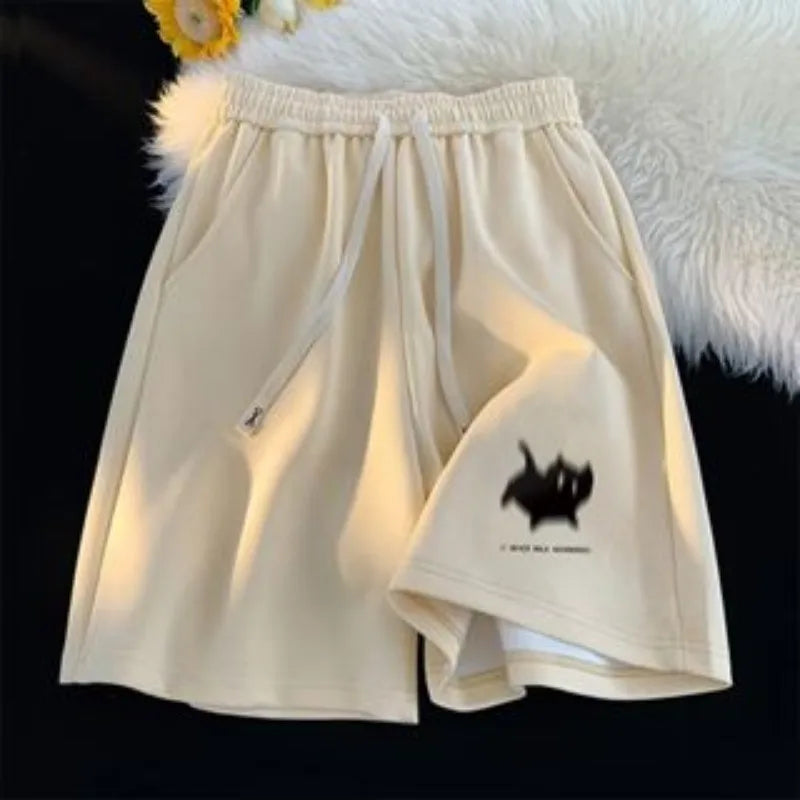 Shorts Men Gaussian Blur Scares Kittens Print Shorts High Street