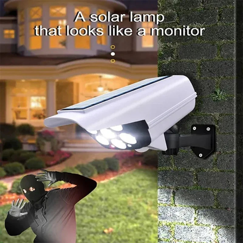 77LED Solar Light Simulation Security Dummy Camera Motion Sensor Outdoor