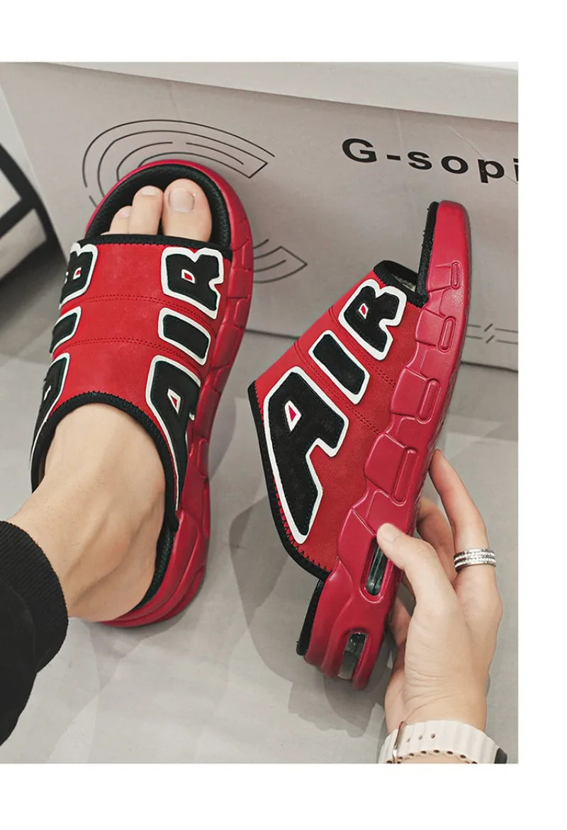 Men Slippers Man Air Cushion Designer Slippers Men's Flip Flops