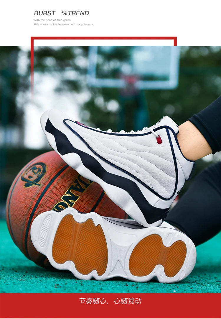 High Quality Basketball Shoes Men Sneakers Boys Basket Shoes Autumn High Top