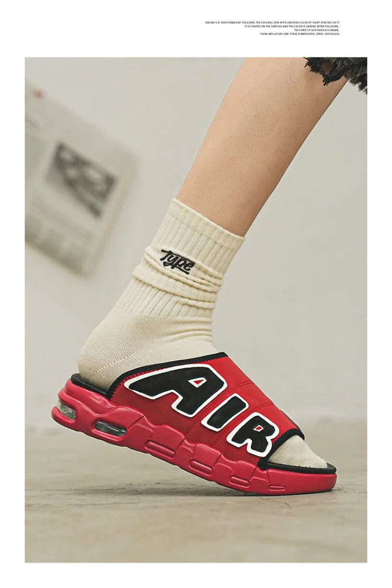 Men Slippers Man Air Cushion Designer Slippers Men's Flip Flops