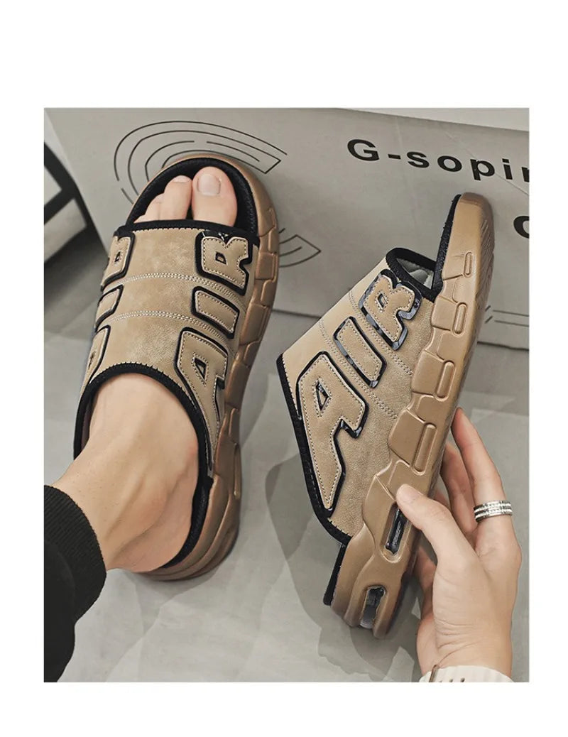 Men Slippers Man Air Cushion Designer Slippers Men's Flip Flops
