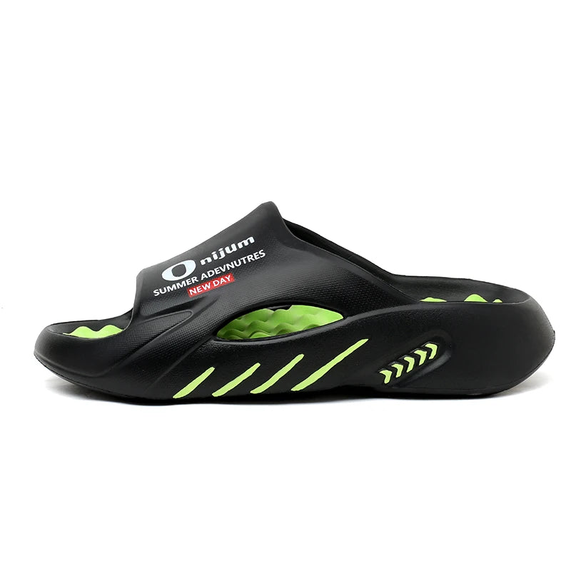 Men Massage Slippers Slides Indoor Outdoor Sandals Beach Casual