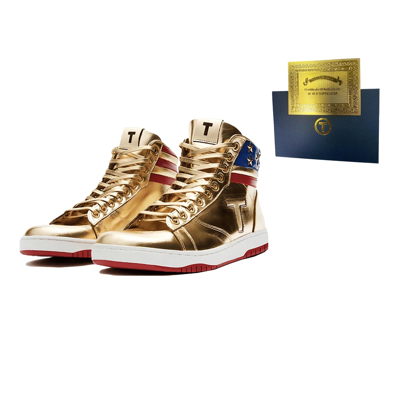 Gold Shoes Top Quality Big Size 47 48 Mens 2024 MAGA Golden