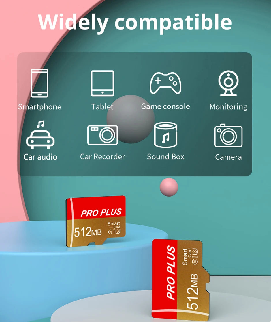 3PCS Memory Card 512MB 256MB 128MB 64MB With Adapter High Speed