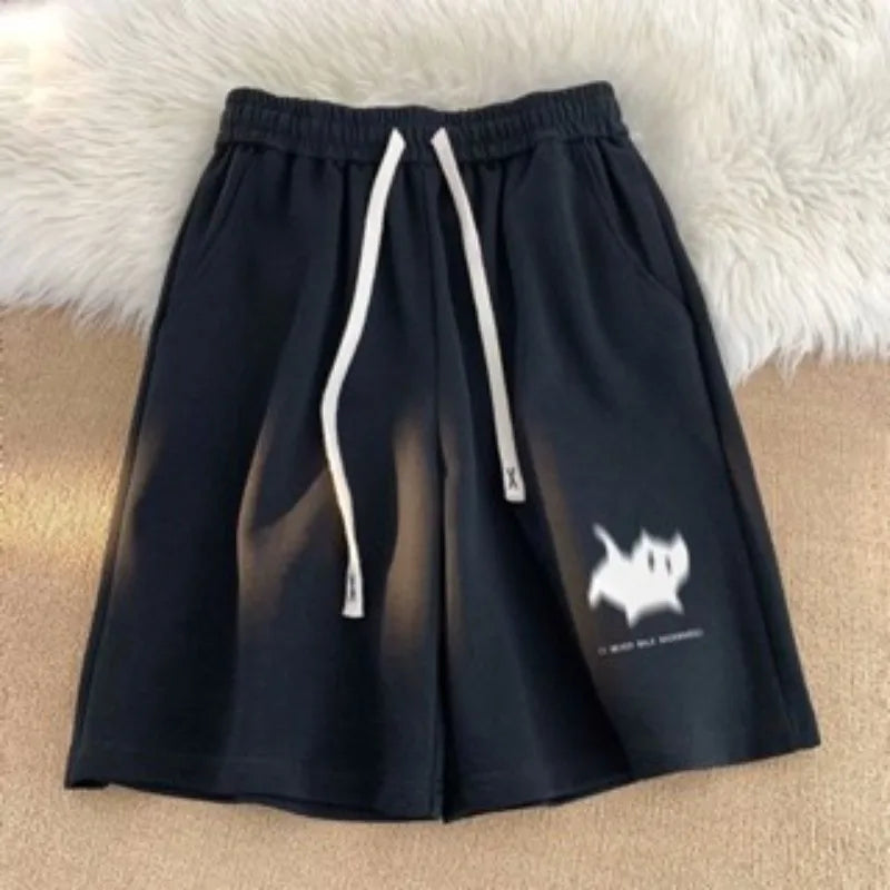 Shorts Men Gaussian Blur Scares Kittens Print Shorts High Street
