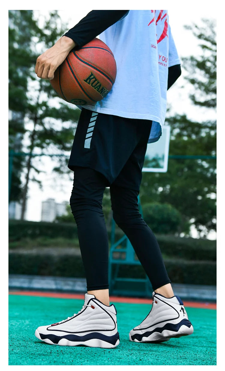 High Quality Basketball Shoes Men Sneakers Boys Basket Shoes Autumn High Top