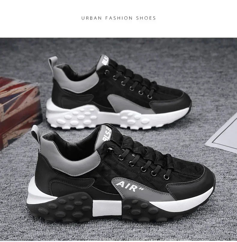 Stylish Men's Vulcanize Shoes for Leisure and Running Casual Sneakers