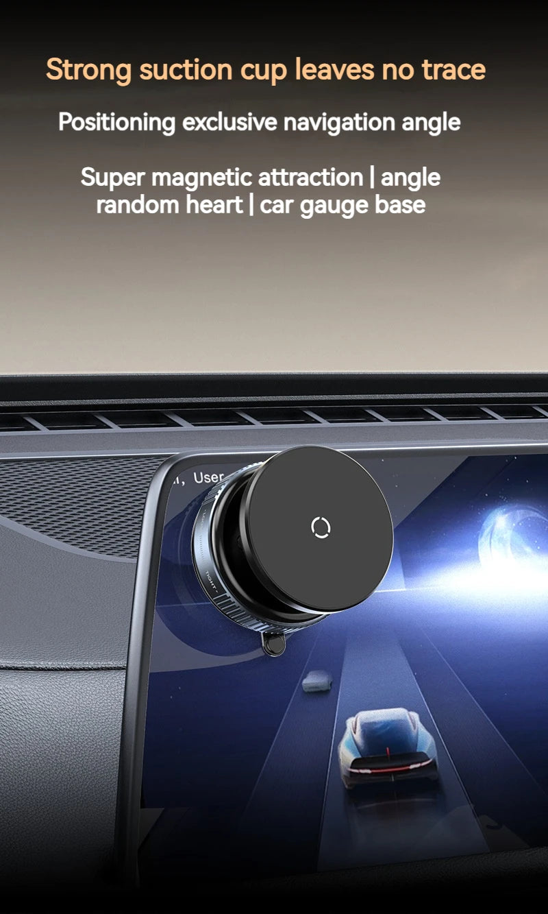 Vacuum Magnetic Car Phone Holder, Universal Suction Cup, Mirror Gym Bath Shower