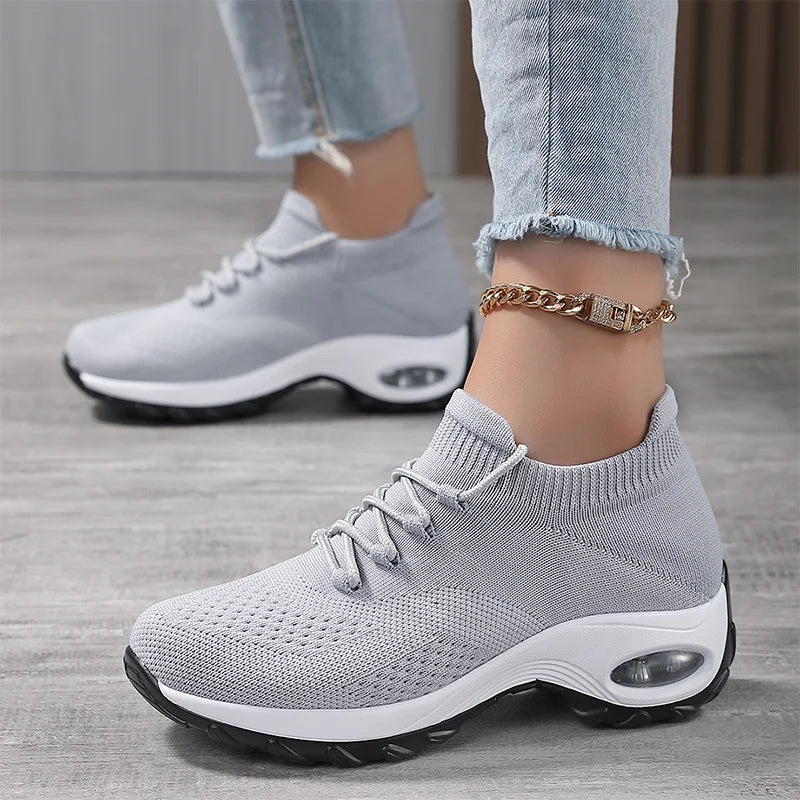 Women Sneakers Outdoor Running Air Cushion Sport Shoes Increase