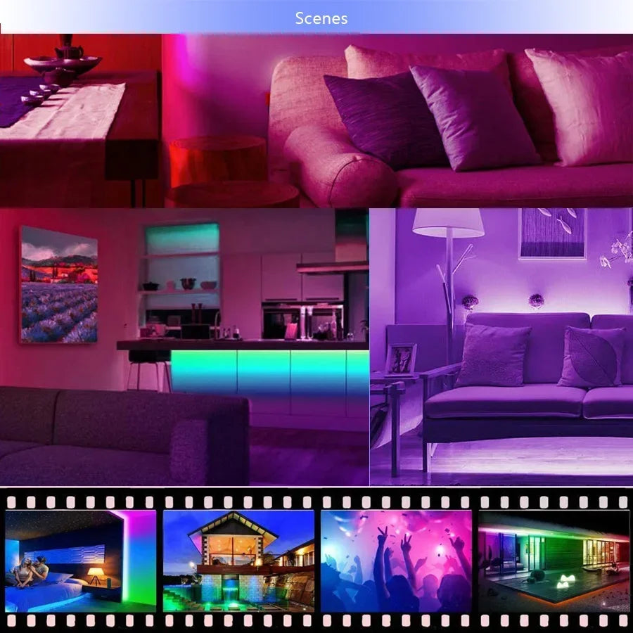 USB LED Strip Lights APP Control Color Changing 5050 RGB Led Light Flexible