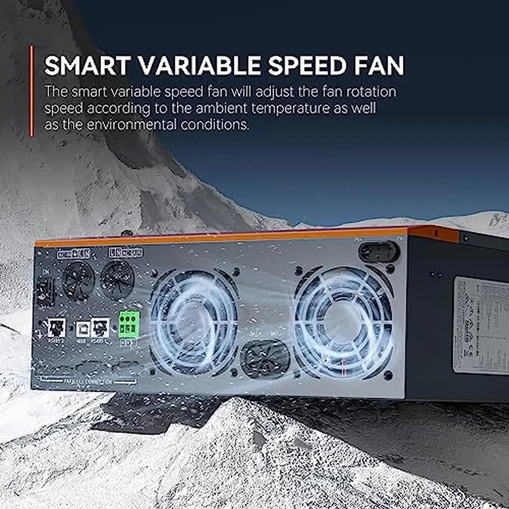 5000W Hybrid Solar Inverter Charger 48V DC 110V AC MPPT Controller LCD Display
