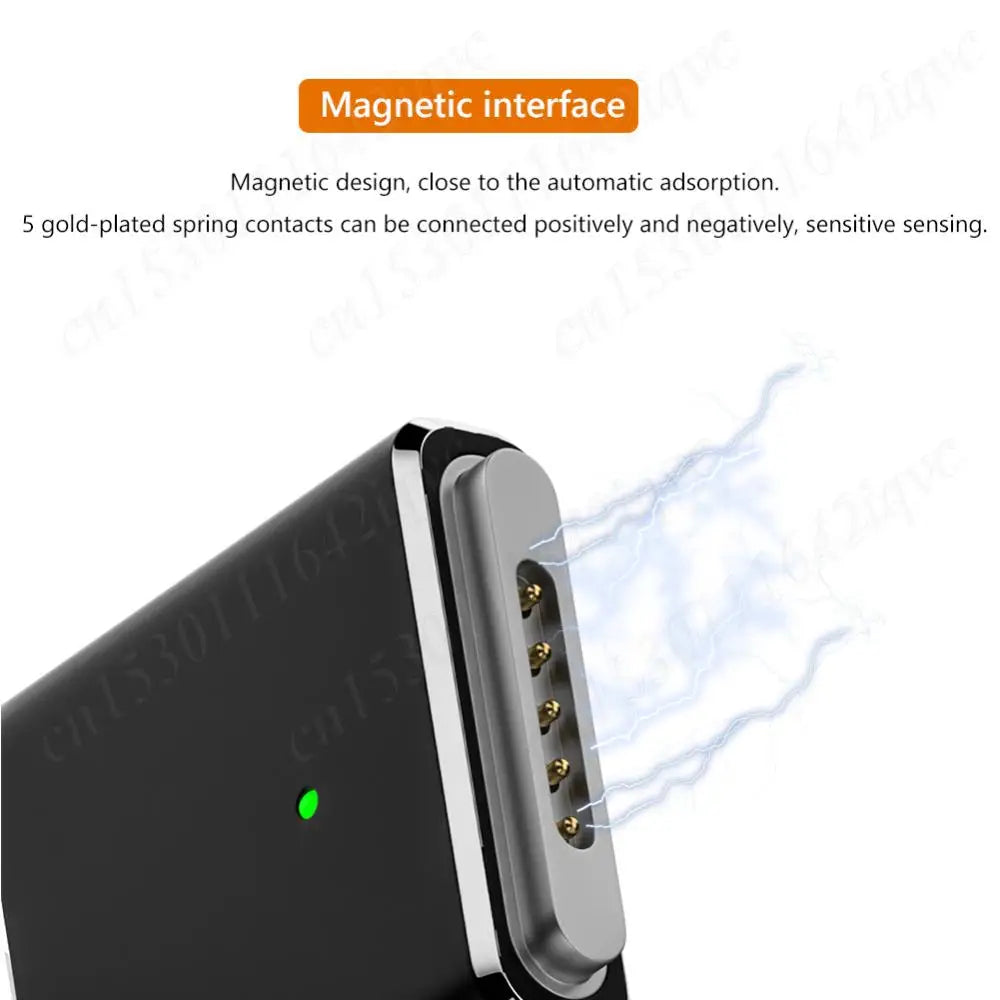 100W USB Type C to for Magsafe 3 Magnetic Charger Charging Adapter PD3. MacBook Air/Pro